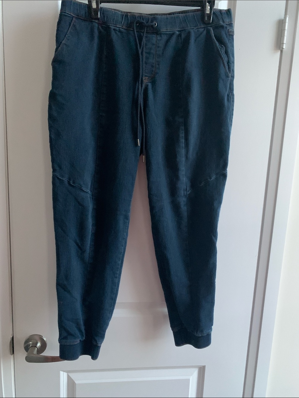 Women's Navy Drawstring Jogger Pants